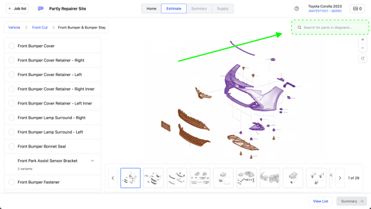New Search Bar Location
